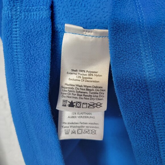 Eddie Bauer First Ascent Men's Small Pullover 1/2 Zip Fleece Blue - Picture 4 of 4